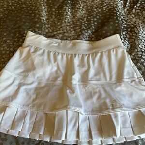 Adidas Women's White Tennis Skirt with Pleated Hem